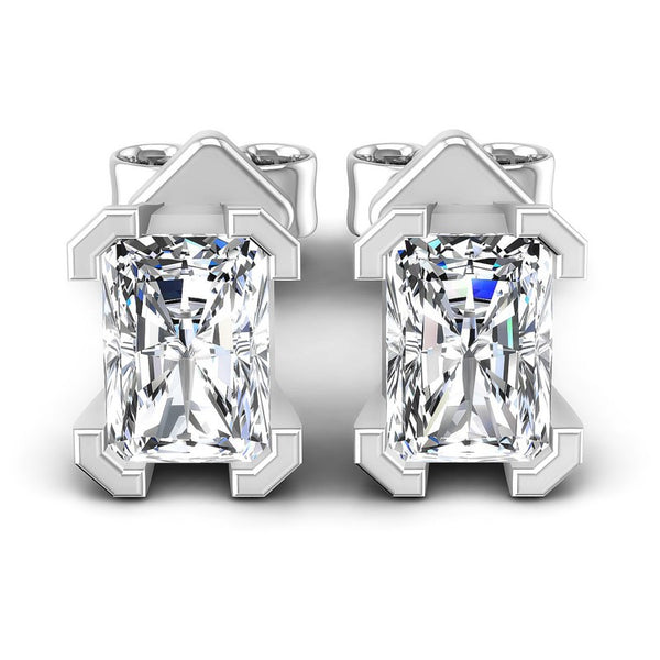 Radiant Cut 3ct Lab Diamond Dangle Earring Real 925 Sterling silver Jewelry  Party Wedding Drop Earrings for Women Bridal Gift - AliExpress